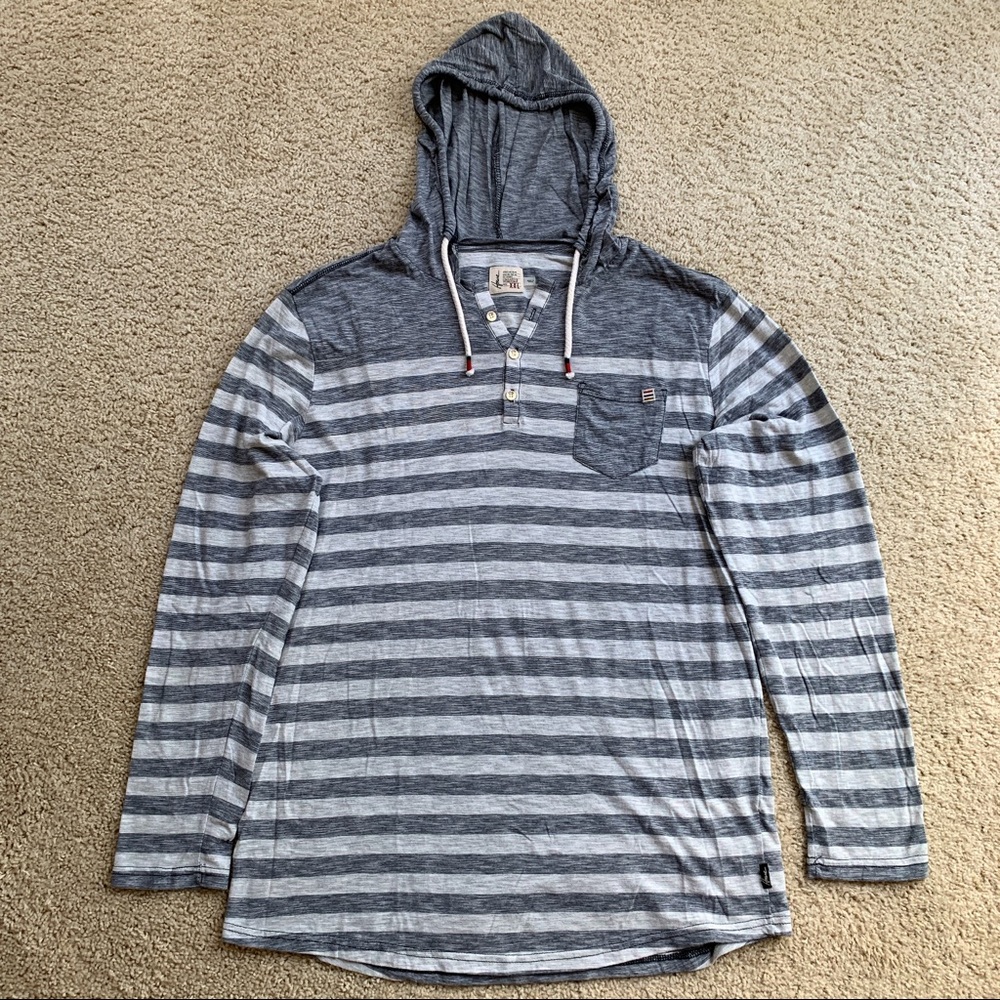 Howe striped lightweight hoodie NWOT - Picture 1 of 5